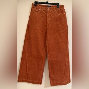 Juicy Couture Rust Orange Corduroy Wide Leg Pants